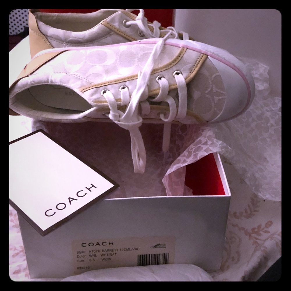 Brand new !!! Coach white sneakers!!!